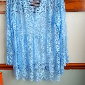 Two piece lace top set